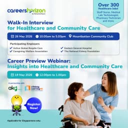 Walk-in Interview for Healthcare and Community Care